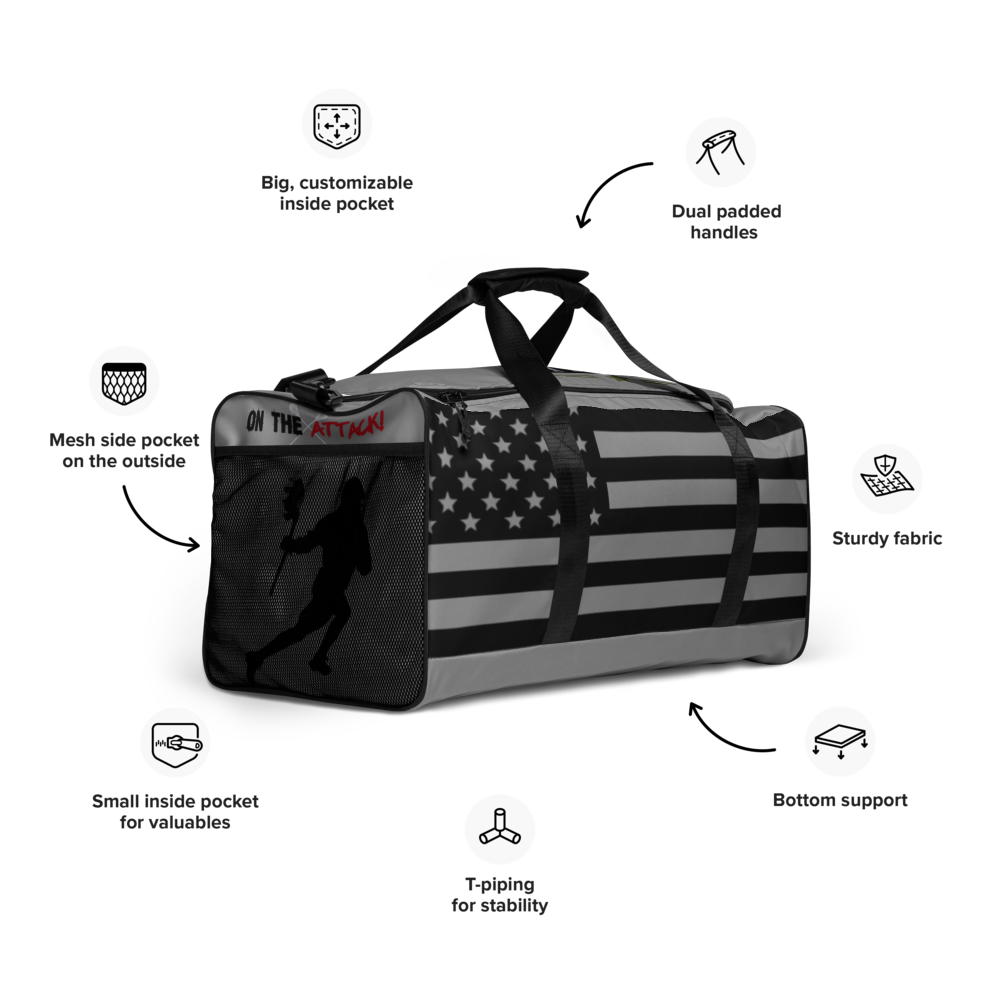 Military Inspired Lacrosse Duffle bag YETI Stick – Yeti