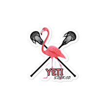 Load image into Gallery viewer, Yeti Stick Co. Flamingo Lacrosse Sticker