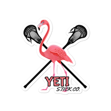 Load image into Gallery viewer, Yeti Stick Co. Flamingo Lacrosse Sticker