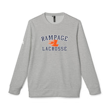 Load image into Gallery viewer, Rampage Lacrosse Crewneck Sweatshirt — Athletic Team Fleece Top