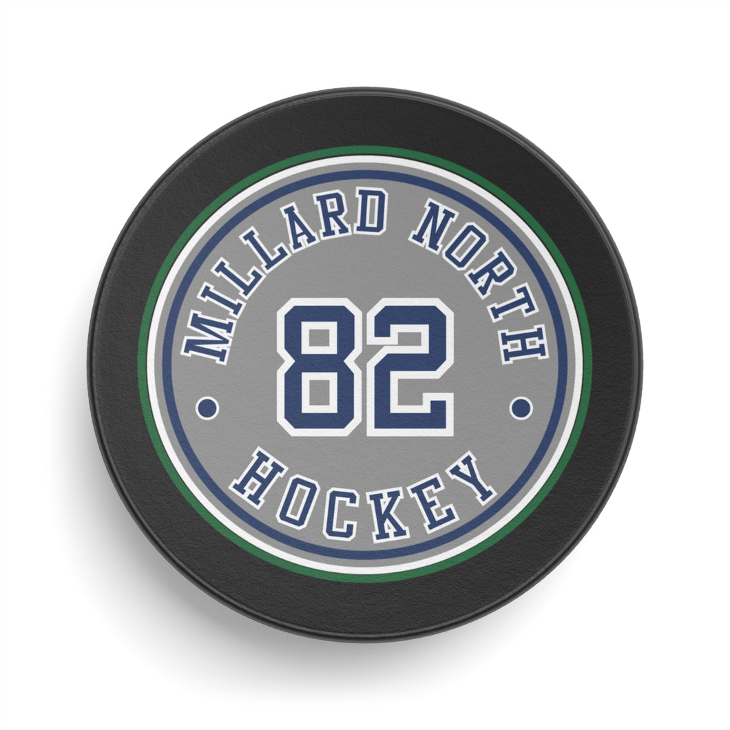 Custom Hockey Puck, Millard North Hockey Gear, Personalized Sports Collectible, Hockey Gifts, Team Memorabilia, Unique Gift for Players