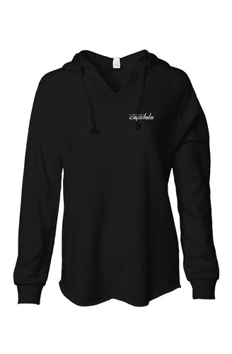Capitals Embroidered Women's Lightweight Wash Hoodie 