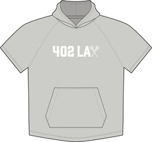 Load image into Gallery viewer, 402 LAX Short Sleeve Performance Hoodie – Lacrosse Player Training Top