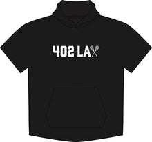 Load image into Gallery viewer, 402 LAX Short Sleeve Performance Hoodie – Lacrosse Player Training Top