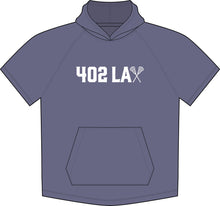 Load image into Gallery viewer, 402 LAX Short Sleeve Performance Hoodie – Lacrosse Player Training Top
