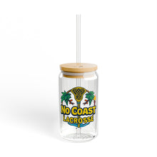 Load image into Gallery viewer, Tropical Sipper Glass with Straw