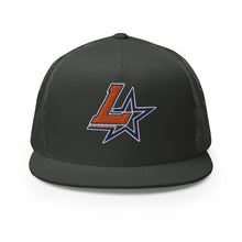 Load image into Gallery viewer, Embroidered Flat Bill Trucker Cap