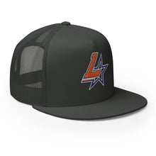 Load image into Gallery viewer, Embroidered Flat Bill Trucker Cap