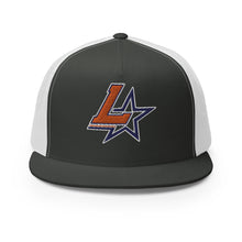 Load image into Gallery viewer, Embroidered Flat Bill Trucker Cap