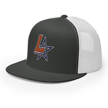 Load image into Gallery viewer, Embroidered Flat Bill Trucker Cap