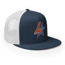 Load image into Gallery viewer, Embroidered Flat Bill Trucker Cap