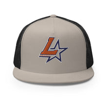 Load image into Gallery viewer, Embroidered Flat Bill Trucker Cap