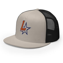 Load image into Gallery viewer, Embroidered Flat Bill Trucker Cap