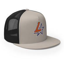 Load image into Gallery viewer, Embroidered Flat Bill Trucker Cap