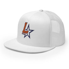 Load image into Gallery viewer, Embroidered Flat Bill Trucker Cap