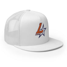 Load image into Gallery viewer, Embroidered Flat Bill Trucker Cap