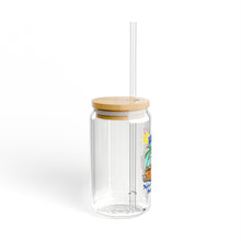 Load image into Gallery viewer, Tropical Sipper Glass with Straw