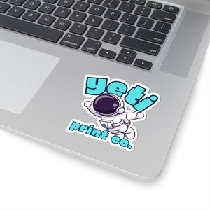 Spaceman Yeti Print Co. Sticker