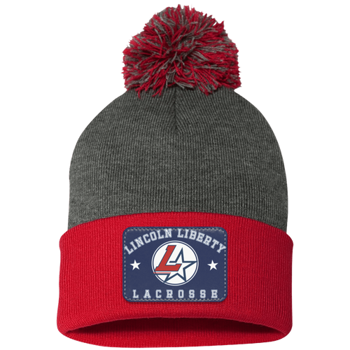 Pom Pom Knit Cap - Team Patch