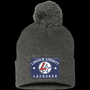 Pom Pom Knit Cap - Team Patch