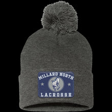 Load image into Gallery viewer, Pom Pom Knit Cap With Team Patch