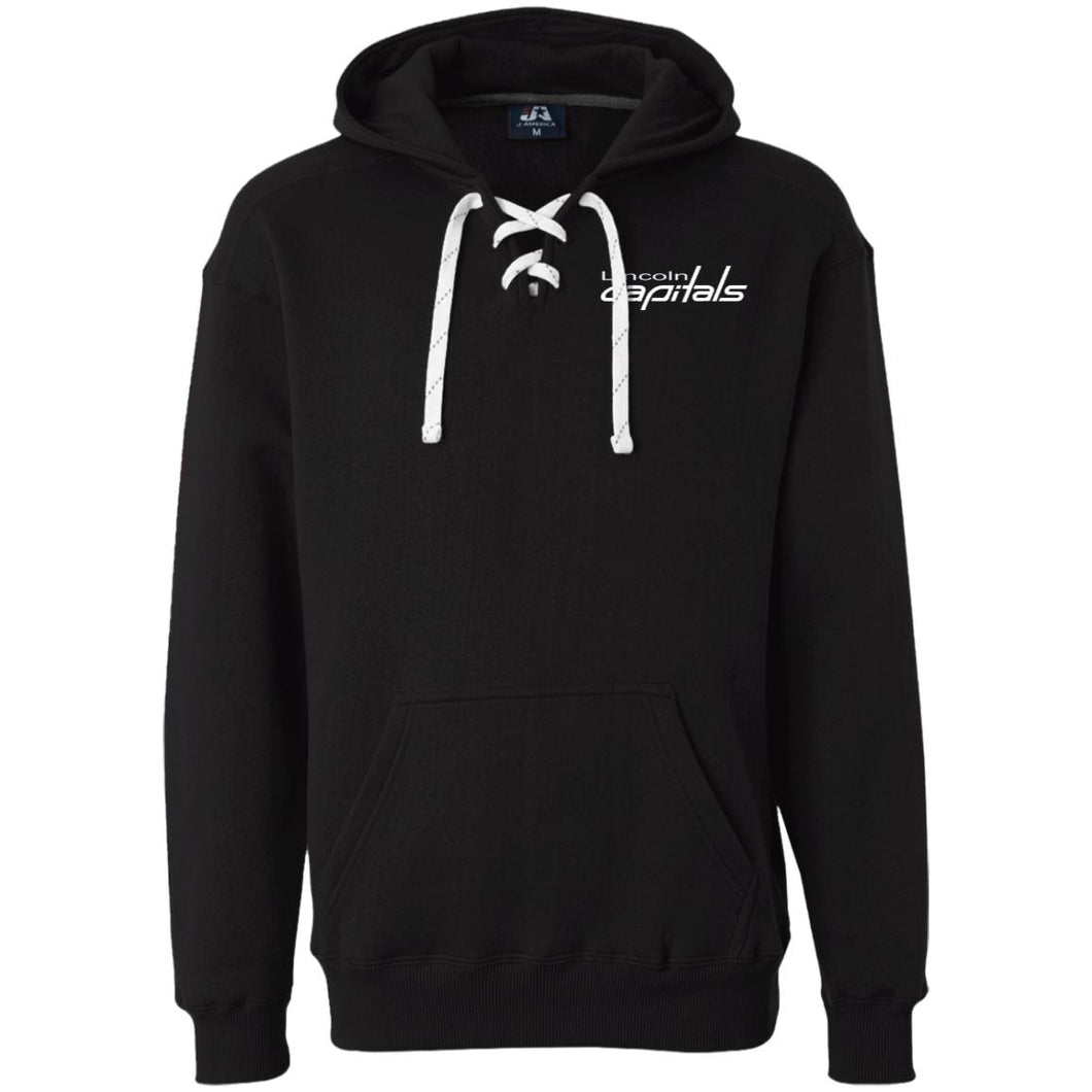 Capitals Heavyweight Hockey Lace Hoodie