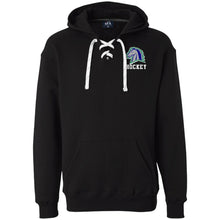 Load image into Gallery viewer, Team Logo Heavyweight Hockey Lace Hoodie