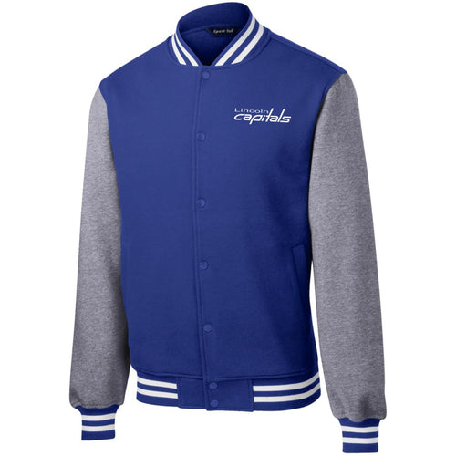 Sports Tek Fleece Letterman Jacket