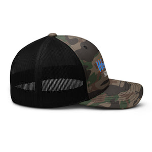 Embroidered Camouflage Trucker Hat