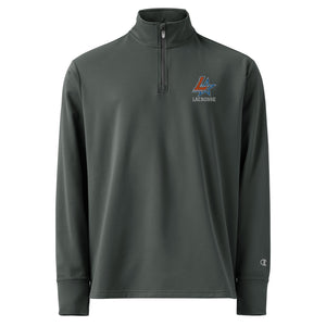 Champion Brand Embroidered Quarter Zip Pullover