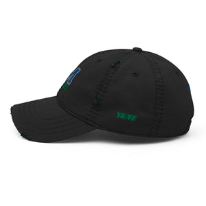Embroidered Distressed Dad Hat