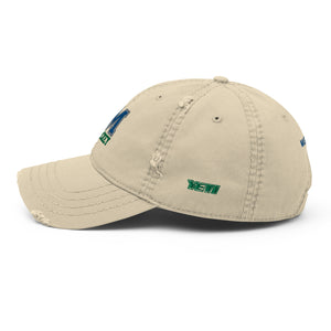 Embroidered Distressed Dad Hat