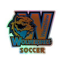 Load image into Gallery viewer, Team Logo Holographic stickers