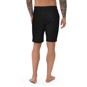 Embroidered Men's fleece shorts