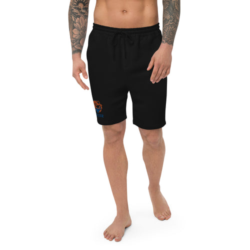 Embroidered Men's fleece shorts