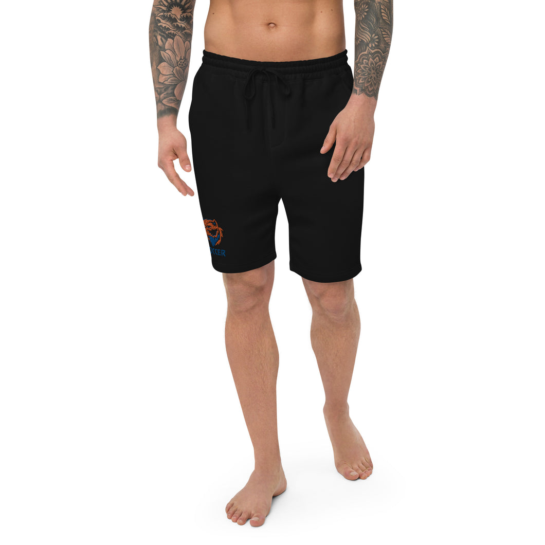 Embroidered Men's fleece shorts