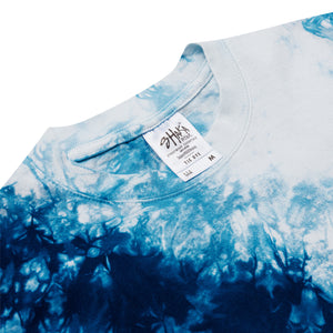 Embroidered Oversized Tie-Dye T-shirt