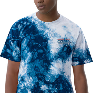 Embroidered Oversized Tie-Dye T-shirt