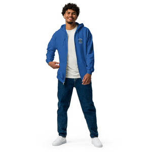 Embroidered Heavy Blend Unisex Zip Hoodie