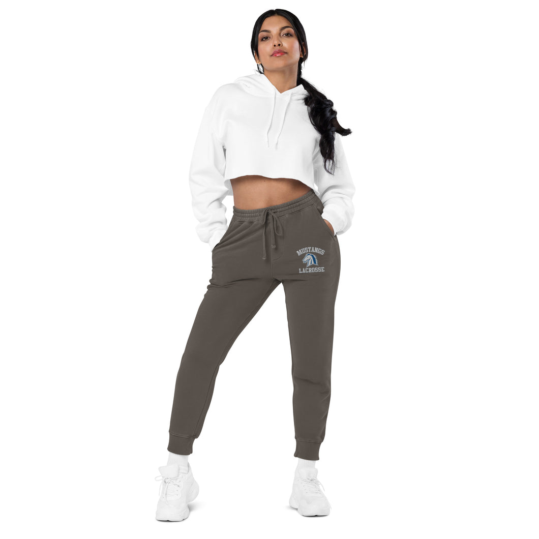 Embroidered Unisex Pigment-Dyed Sweatpants