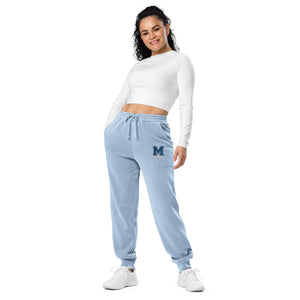 Embroidered Unisex Pigment-Dyed Sweatpants