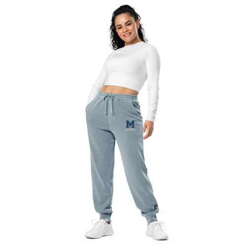 Embroidered Unisex Pigment-Dyed Sweatpants