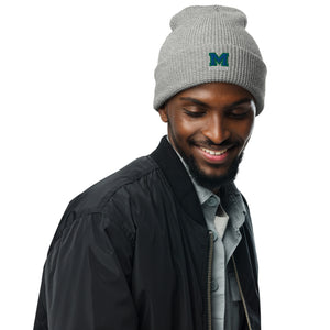 Embroidered Waffle beanie