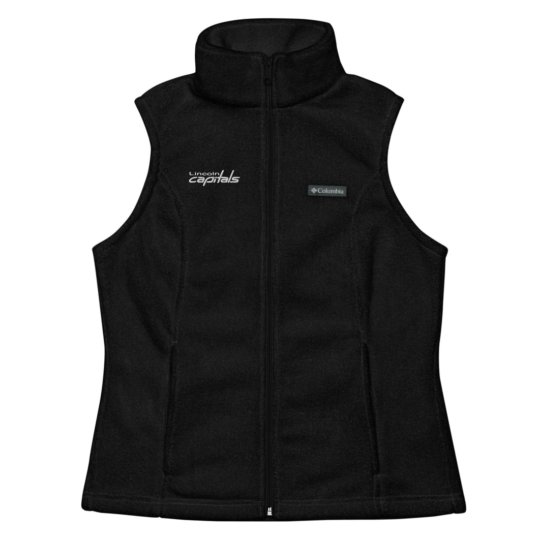 Capitals Embroidered Women’s Columbia fleece vest