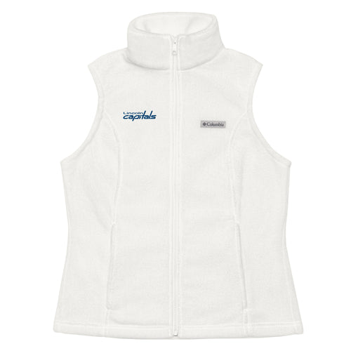 Capitals Embroidered Women’s Columbia fleece vest