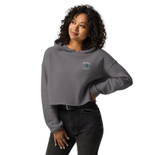 Load image into Gallery viewer, Women&#39;s Embroidered Crop Hoodie