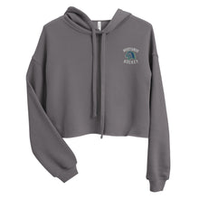 Load image into Gallery viewer, Women&#39;s Embroidered Crop Hoodie