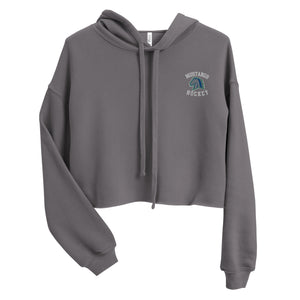 Women's Embroidered Crop Hoodie