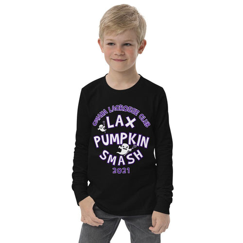 Pumpkin Smash long sleeve tee - YOUTH