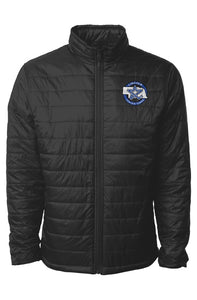 Embroidered Team Logo Mens Puffer Jacket